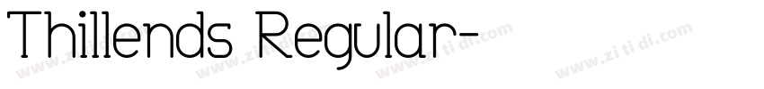 Thillends Regular字体转换